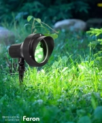 Светильник LED тротуарный (грунтовый) на колышке SP2706 12W зеленый 85-265V IP65 Feron