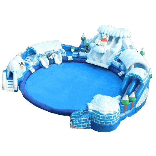 Надувной наземный аквапарк «Морское царство» 15*15*6 м