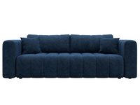 Диван прямой Лига-062 НПБ ВЕЛЮР BRUT 11 синий