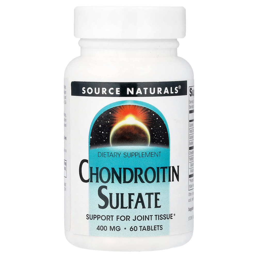 Source Naturals, Chondroitin Sulfate, 400 мг, 60 таблеток