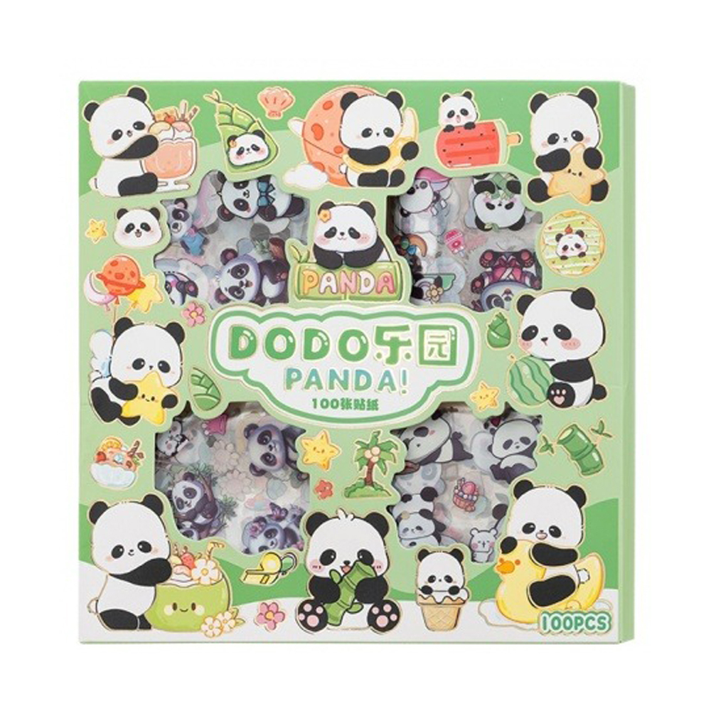 Наклейки стикеры Basir, серия "Панда", размер 16,5*16,5 см