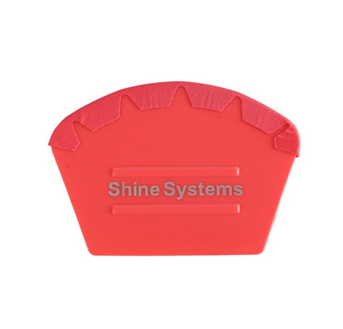 Shine Systems Ракель с фетром полукруглый 10*5см