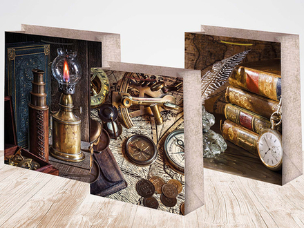 Пакет подар. бумажн. 33*45*14 см, 140гр/м2 Микс мужской