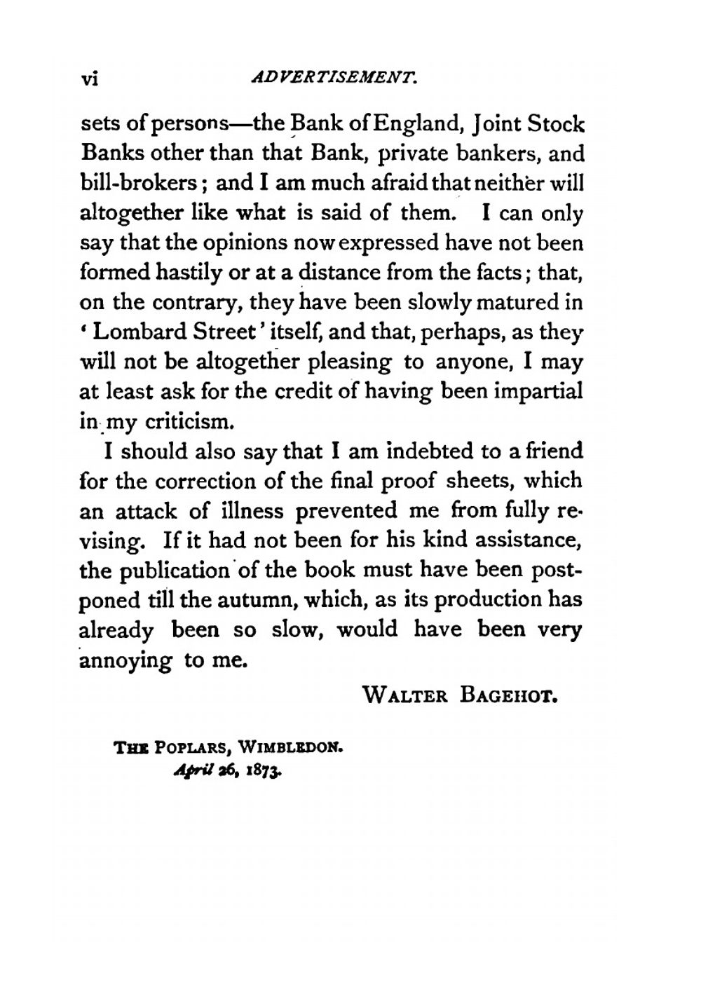 Lombard street, a description of the money market | Walter Bagehot