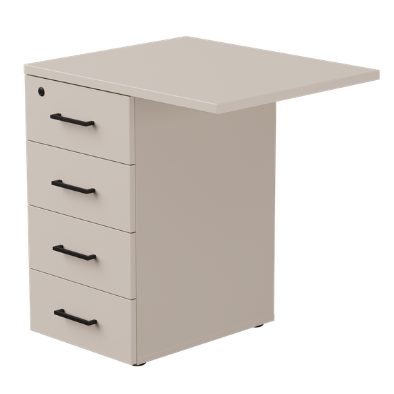 Тумба приставная Everprof EVO с топом 710х600x755