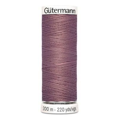 01 Нить Sew-All 100/200 м для всех материалов, 100% полиэстер Gutermann 748277 (052 старая роза)