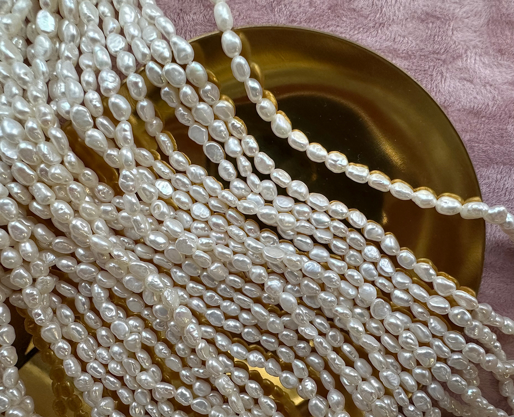 Жемчуг барочный 3,5-3,7мм, 5А