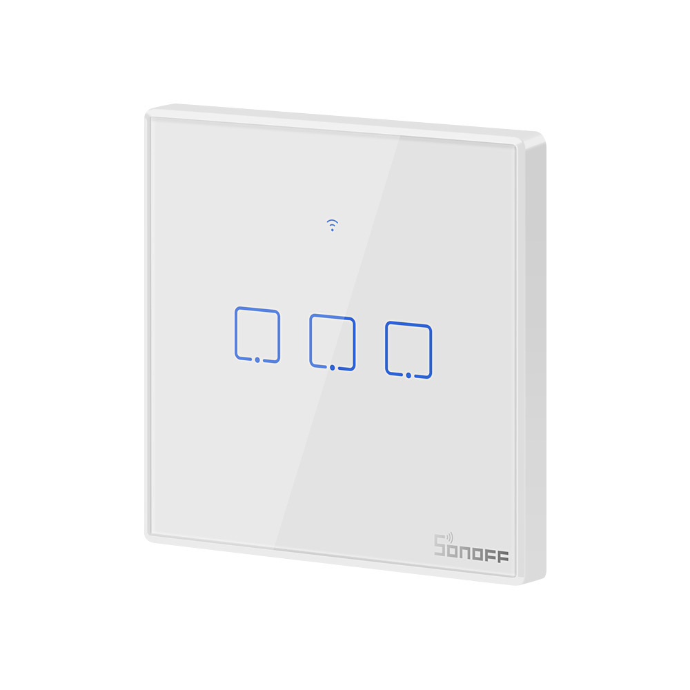 Выключатель сенсорный Sonoff TX T2EU3C WiFi & RF (Белый/3)