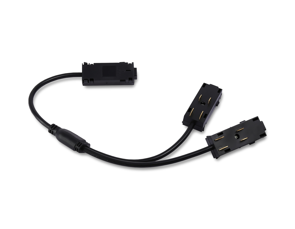 Коннектор питания T-образный для шинопровода Magnetic 220V GL1114 BK черный 250*150*18