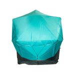 Шатер СЛЕДОПЫТ быстросборный, 5 стен, 3,4х3,25 м, h-2,30 м, S по полу 7,6 кв.м, цв. WATERFALL