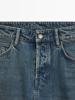 Massimo Dutti Джинсы широкого кроя, средне-синий