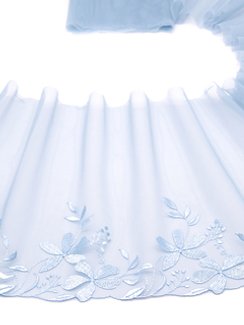 05-113 Вышивка на неэл. сетке 22 см, голубой