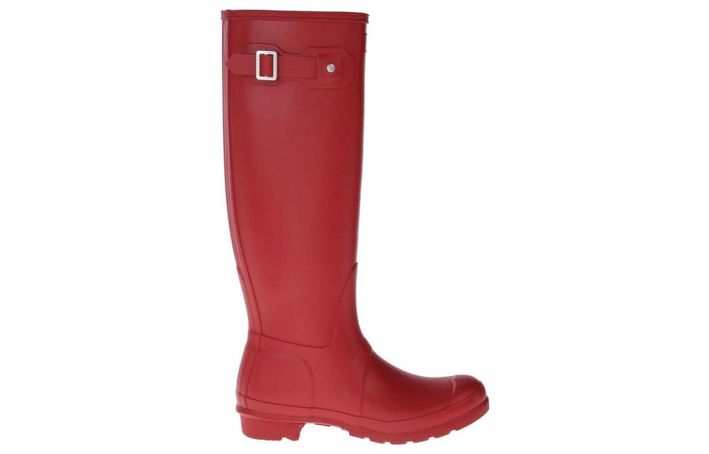 HUNTER Waterproof And Wear resistant Rain Boots Women"s Red