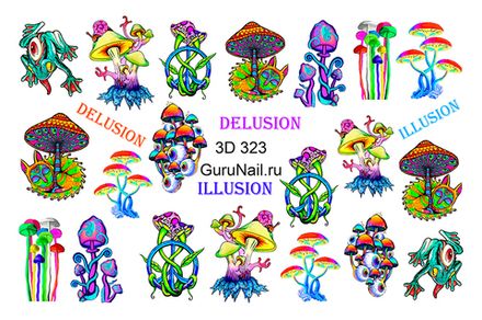 GuruNail 3D Слайдер-дизайн 323