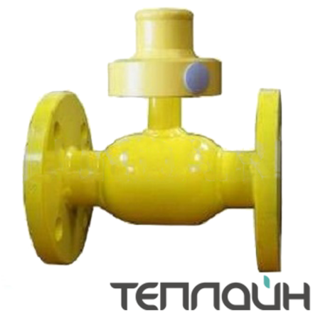 Кран БРОЕН БАЛЛОМАКС с системой защиты доступа (с секреткой) КШГ 73.113.050 фланец/фланец, с рукояткой Ру 50 Ду 40