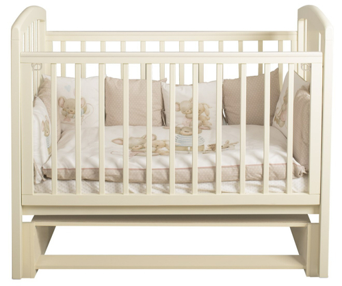 Кроватка Hugge Incanto на универсальном маятнике с Автостенкой , цвет слоновая кость