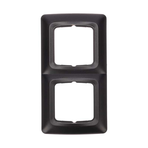 DEA Рамка 2-я горизонтальная Черный Металлик KRANZ KR-78-0346