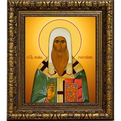 Исаия Ростовский Святитель. Икона на холсте.