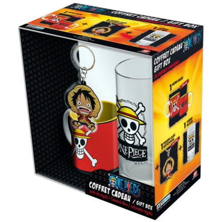 Подарочный набор One Piece: Бокал + Брелок + Кружка Luffy