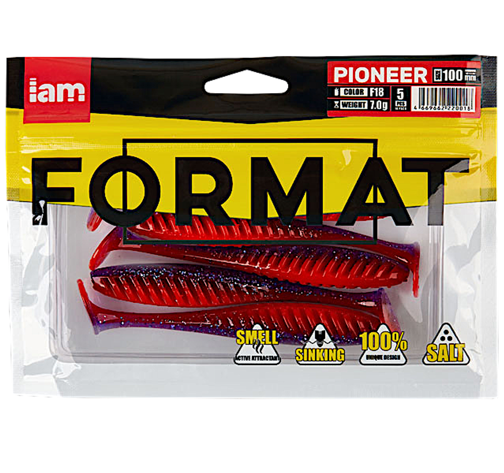 Мягкая приманка IAM Format Pioneer 088мм 4.8г -