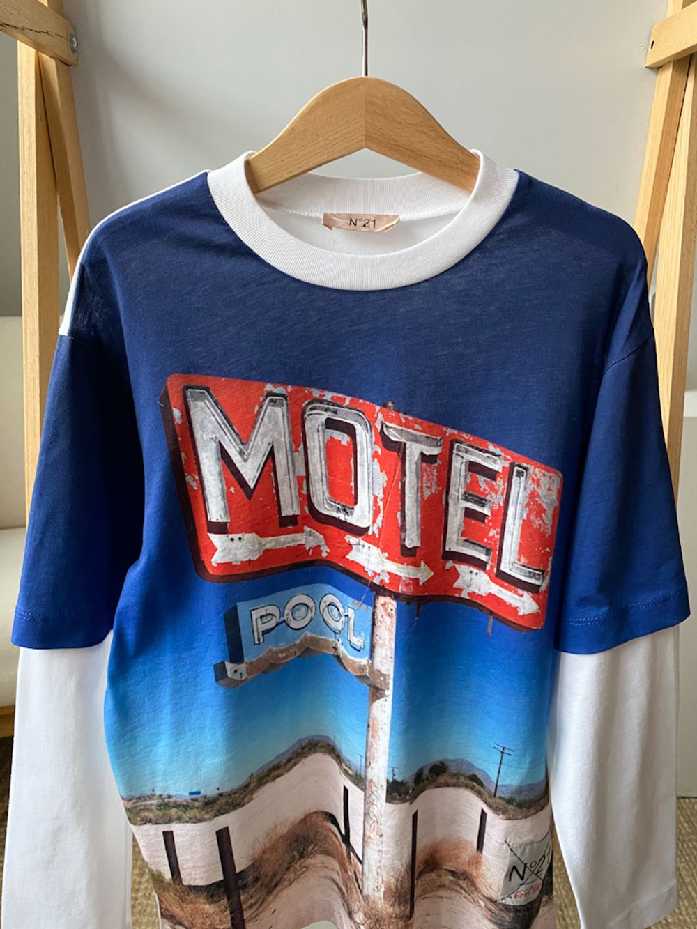 Хлопковый лонгслив №21, 140