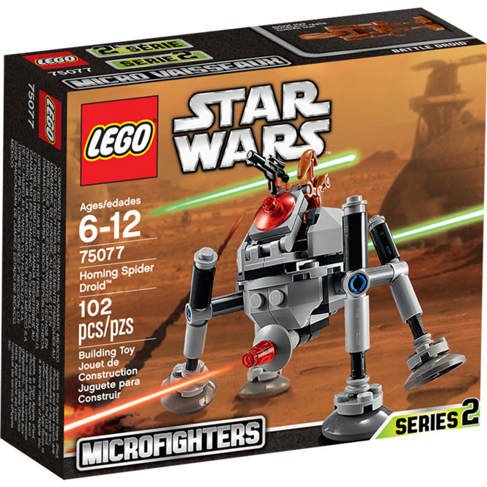 LEGO Star Wars: Самонаводящийся дроид-паук 75077 — Homing Spider Droid Microfighter — Лего Звездные войны Стар Ворз