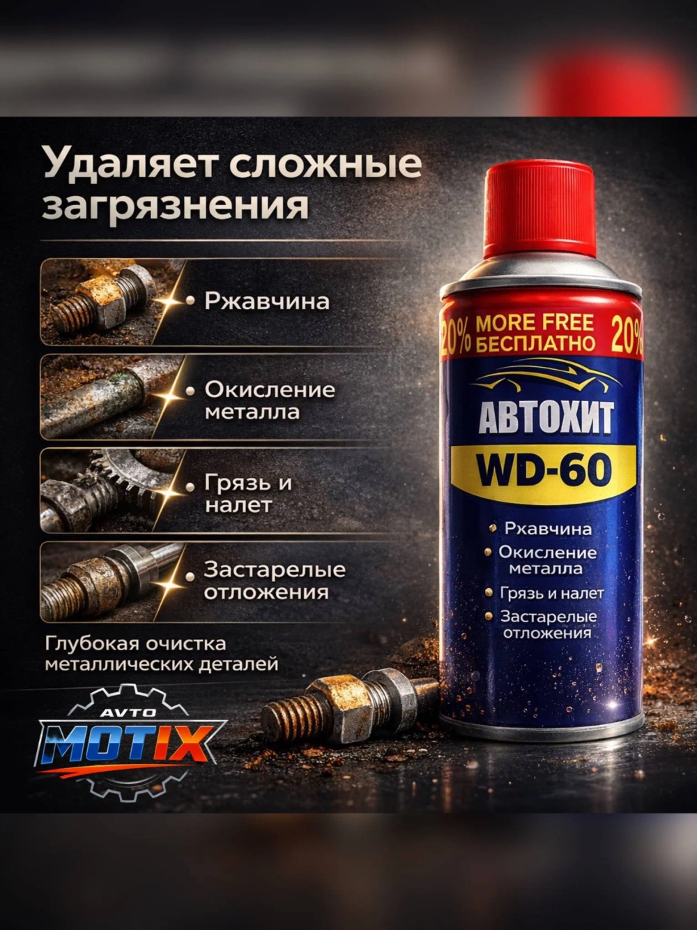 Очиститель ржавчины WD-60