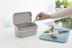 Brabantia Контейнер для мусора Sort & Go 1,8л, серый