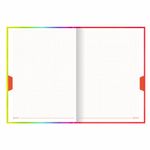 Блокнот БОЛЬШОЙ ФОРМАТ (206х291 мм) А4, 160 л., твёрдый, блок 5 цветов, клетка, BRAUBERG, "Градиент", 114408