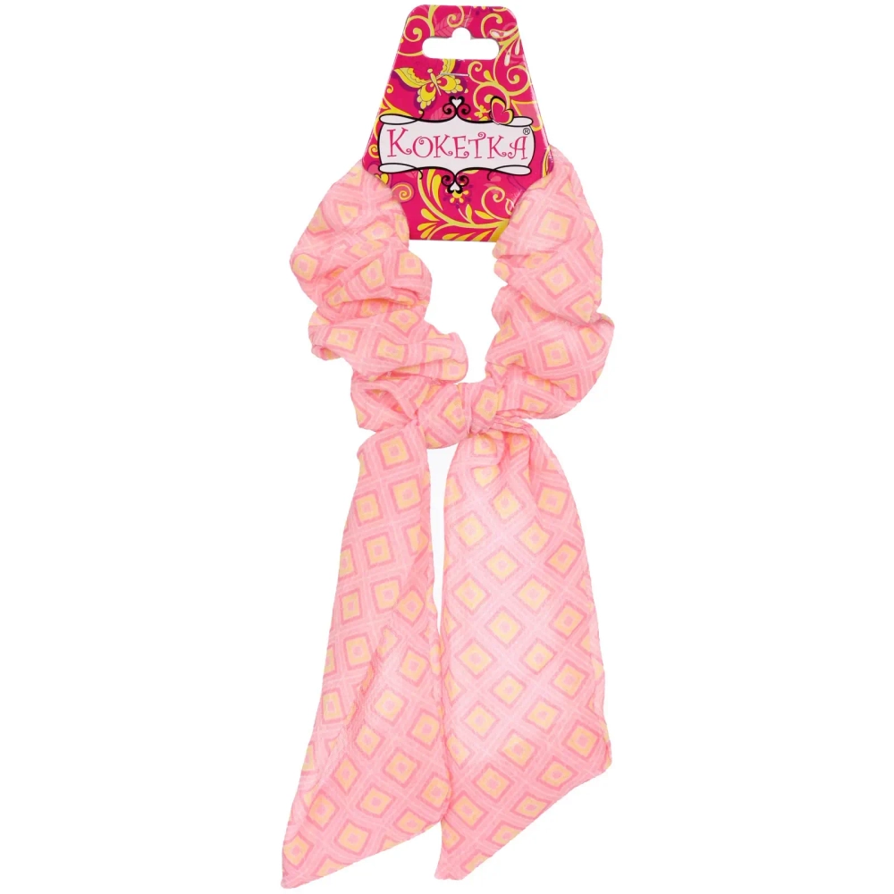 Резинка для волос «La Belle», ромбики, микс 6 цветов, 8*13см (подвес Кокетка)