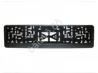 Рамка под номер пластик Черная защелка Без надписи Новосибирск (шт) 112/3-STD-ч