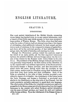 A smaller history of English literature | Rowley James