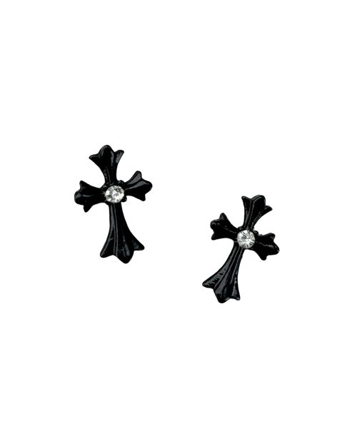 Крест черный №16 Pink House, 1шт