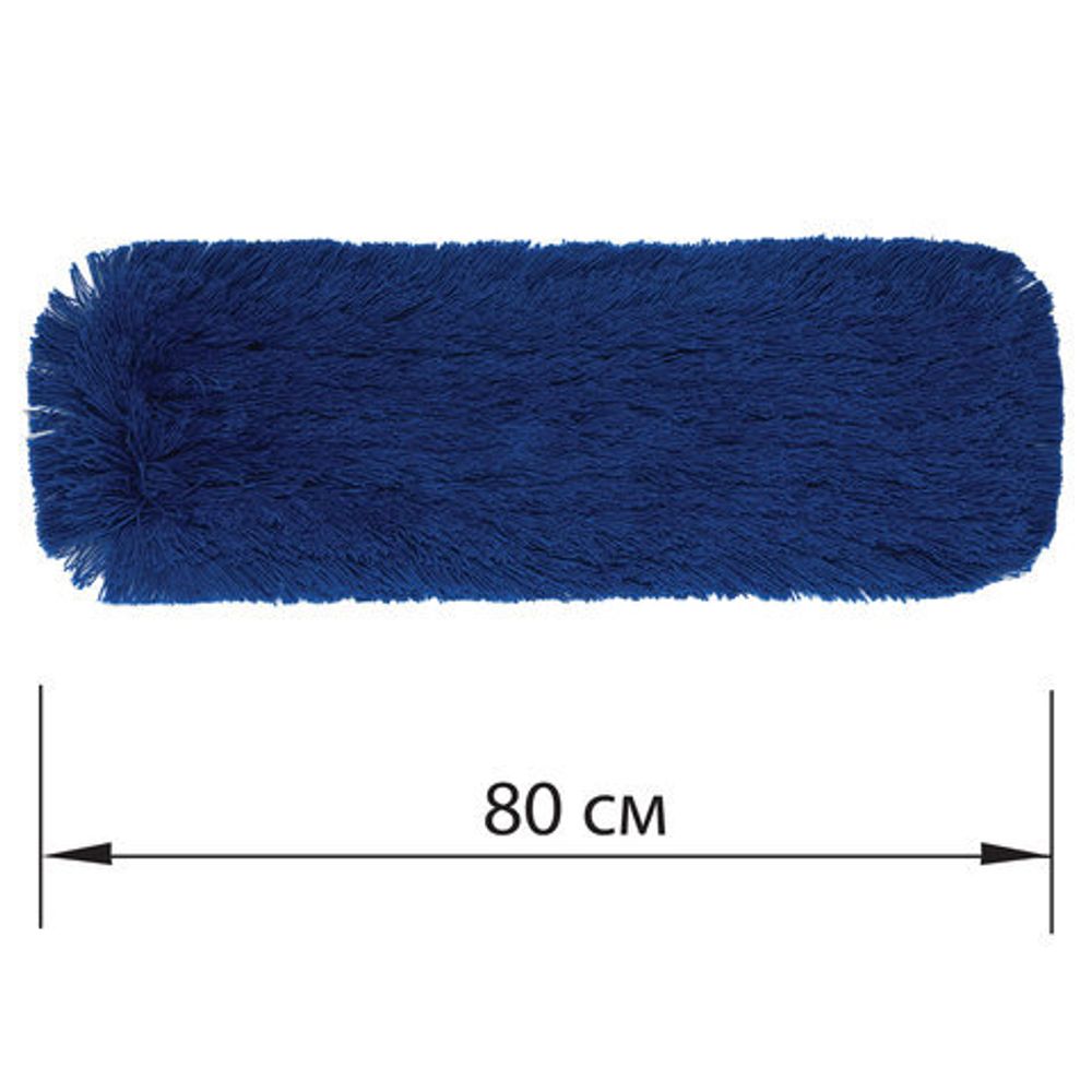 Насадка МОП плоская 80 см для швабры-рамки, карманы, СУХАЯ УБОРКА, акрил, LAIMA EXPERT, 605321