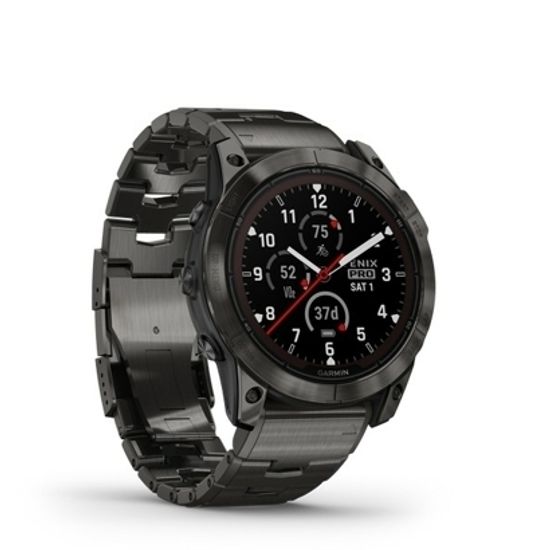 Часы Garmin Fenix 7X Pro Sapphire Solar Carbon Grey Titanium 010-02778-30