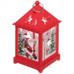 Сувенир с подсветкой «Звездный домик с Дедом Морозом» 12,5*6,5 см, Красный