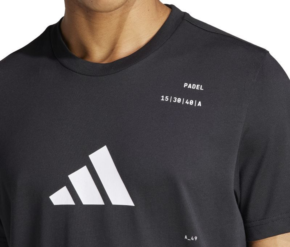 Мужская теннисная футболка Adidas Padel Category Graphic T-Shirt - black