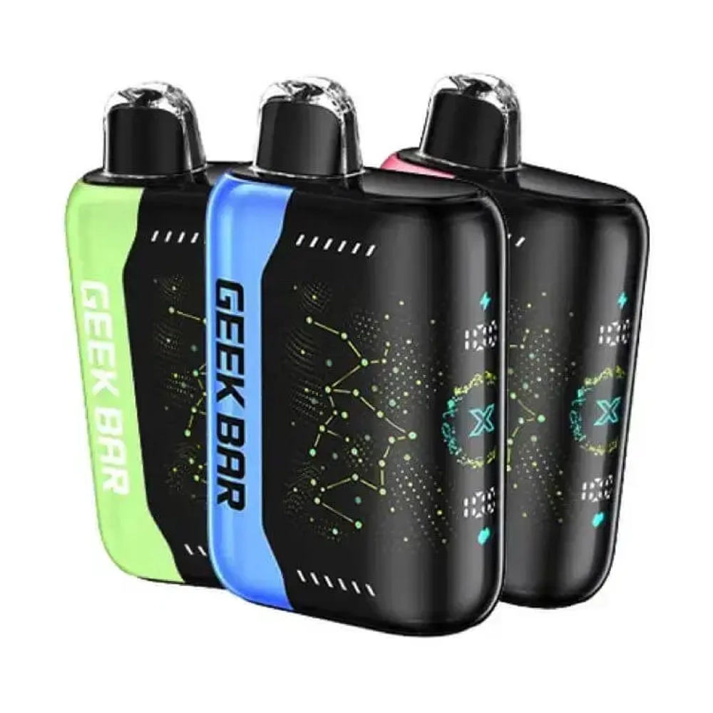 Одноразовая электронная сигарета GEEK BAR Pulse X 25000 с быстрым зарядом и 25000 затяжками. Доступна для покупки в СКИДОНЕ за 1570 рублей. Оптовая цена от 1370 рублей