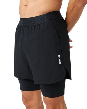 Мужские теннисные шорты Björn Borg 2 In 1 - black beauty
