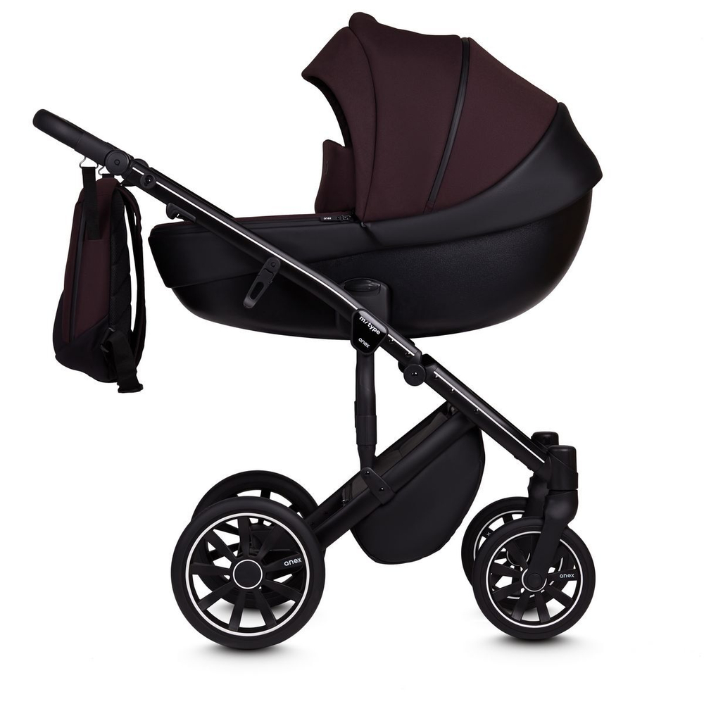 Детская Коляска ANEX m/type 3 в 1 (Бордовый/черный)