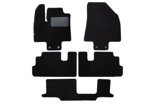 Коврики в салон для INFINITI QX60 (II) 2021- внедорожник 5 дв., 8 мест, 5 шт (текстиль) KLEVER0507601622110KH