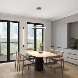 Светильник настенный TRIXRAY, 9Вт, 1200?мм, 3000К, алюминий, черный