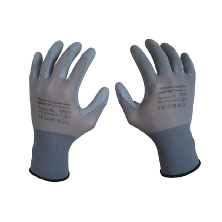 Перчатки нейлоновые PU1850T-GR р10