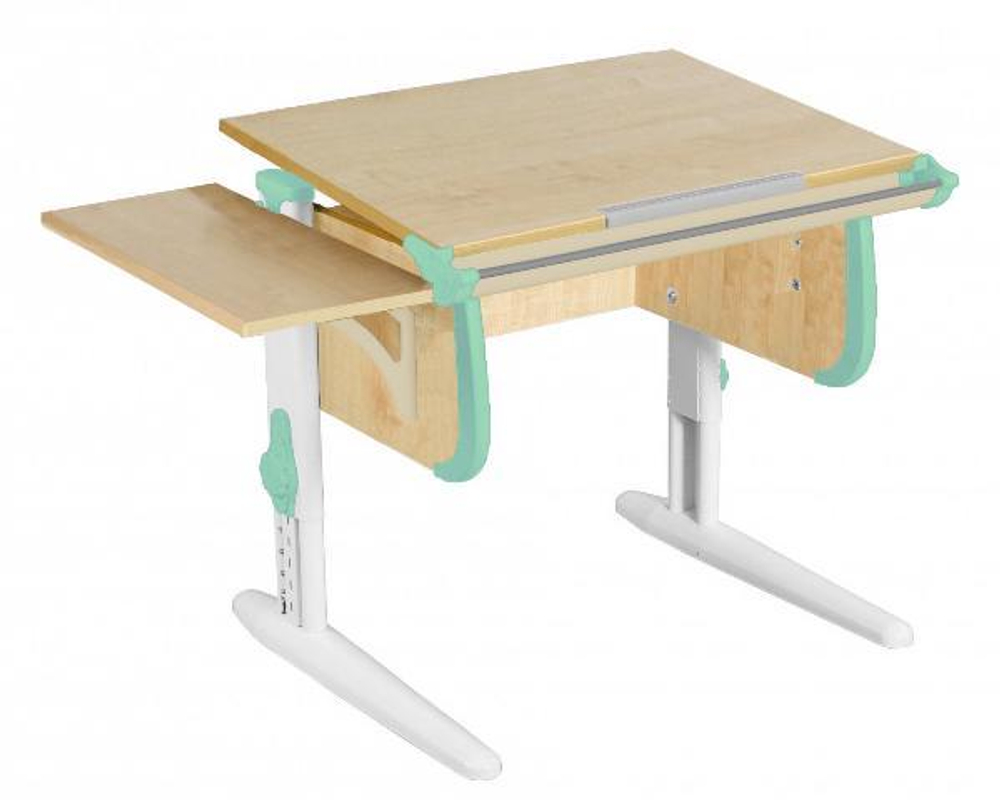 Растущая парта Дэми СУТ 24 с короткой боковой полкой СУТ.24.290 (1020×610 мм)