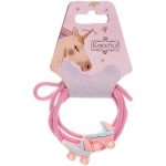 Резинки для волос 2шт «МИМИШКА», колясочка, микс 5 цветов, d-5,5см (подвес Единорог)