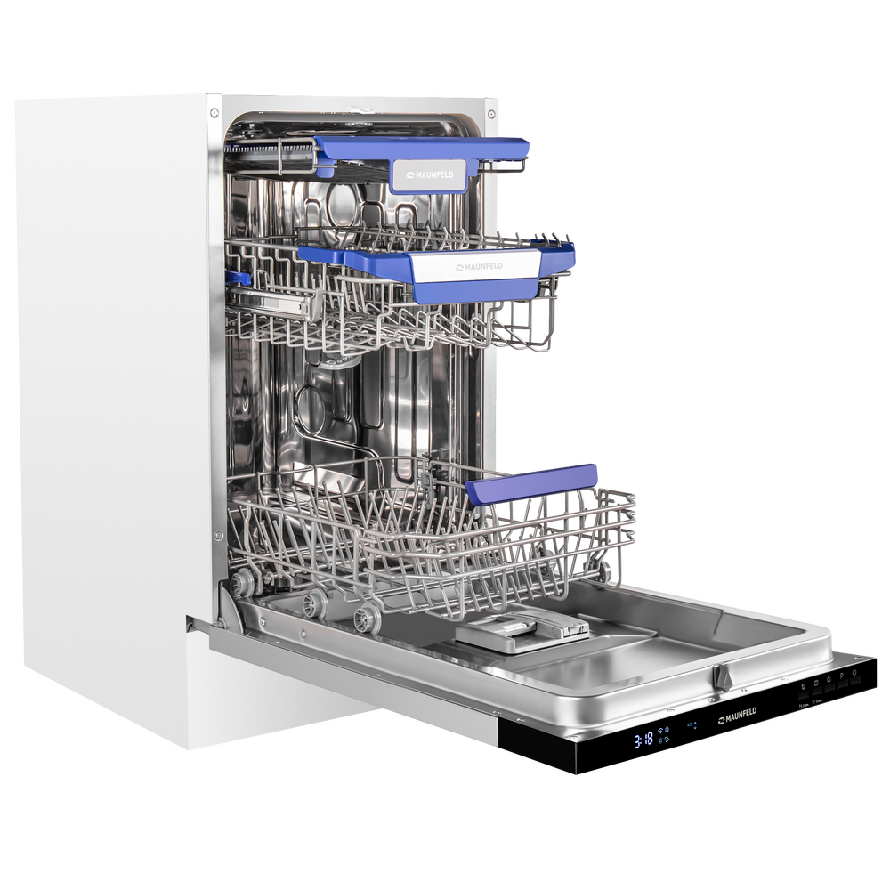 Посудомоечная машина с авто-открыванием MAUNFELD MLP45230 Light Beam Wi-Fi