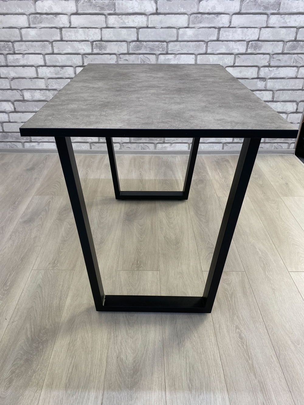 Стол Мир стульев Саен 8, Черный/Бетон