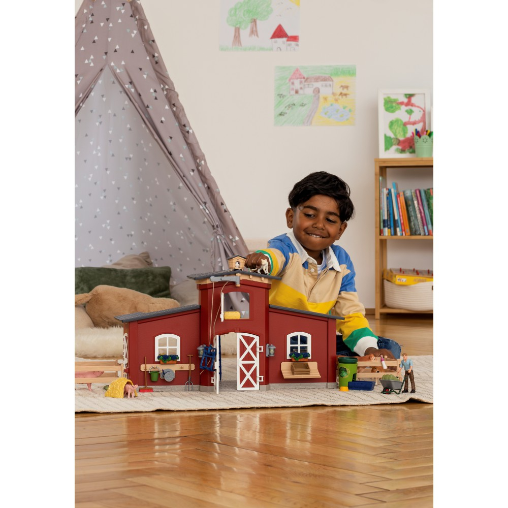 Schleich S 42606 — Большая красная ферма с животными — фото 12