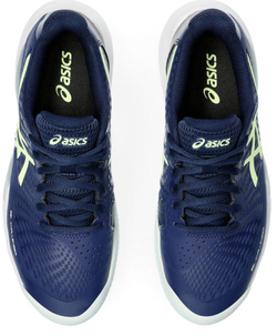Женские теннисные кроссовки Asics Gel-Challenger 14 Clay - blueexpanse/illuminate yellow