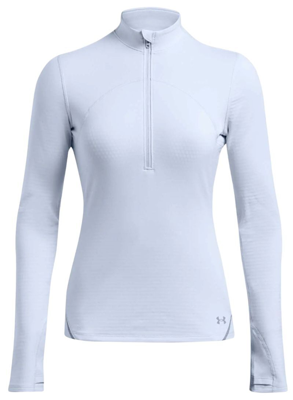 Женская теннисная футболкаUnder Armour Vanish 1/2 Zip Long Sleeve - Blue